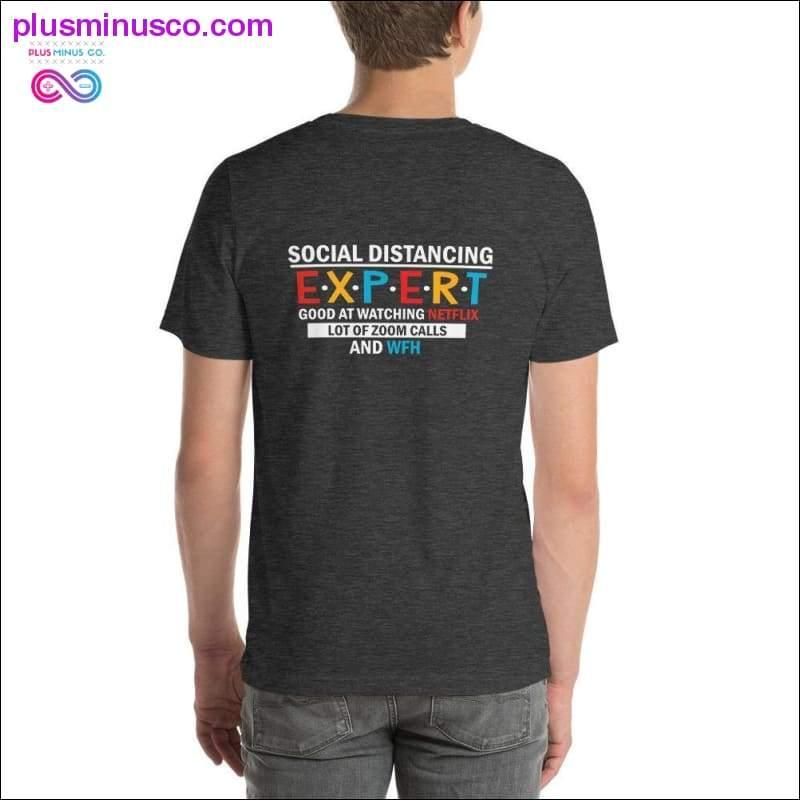 Забавна тениска за социално дистанциране с къс ръкав - plusminusco.com