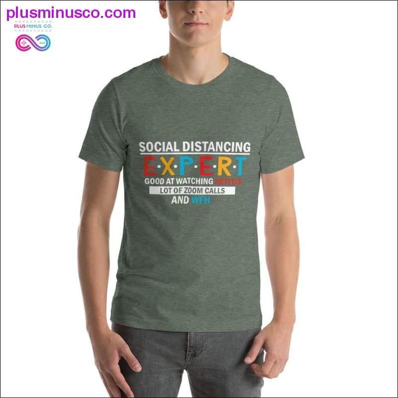 Zábavné spoločenské dištančné tričko s krátkym rukávom - plusminusco.com
