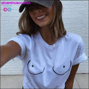 Funny Women Tities T-Shirt Cartoon Drawn Boobies Hand Drawn - plusminusco.com