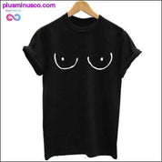 Funny Women Tities T-Shirt Cartoon Drawn Boobies Hand Drawn - plusminusco.com