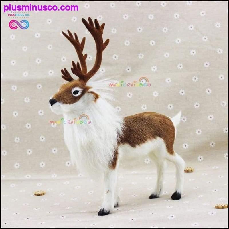 Furry Reindeer Deer Elk Christmas Ornament Decoration - plusminusco.com