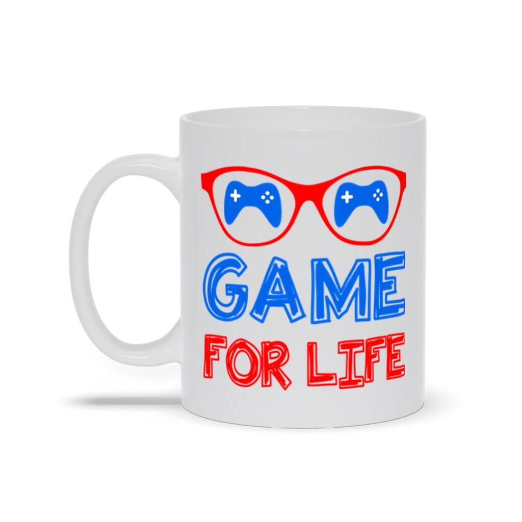 Game For Life Mugs, Gamer Gift, Gaming Present, Gift for Him, Gamer Mug, Video Game Mugs, Gamer Gift, Nerdy Mugs, Mug For Gamers - plusminusco.com