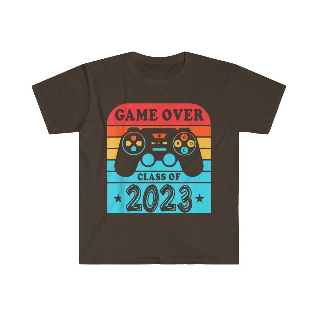 Žaidimas virš 2023 m. marškinėlių, koledžo baigimo dovanos, 2023 m. marškinėliai, senjorų marškinėliai, dovana absolventui, dovana jai, vyresnio amžiaus žaidimai – plusminusco.com