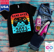 Žaidimas virš 2023 m. marškinėlių, koledžo baigimo dovanos, 2023 m. marškinėliai, senjorų marškinėliai, dovana absolventui, dovana jai, vyresnio amžiaus žaidimai – plusminusco.com