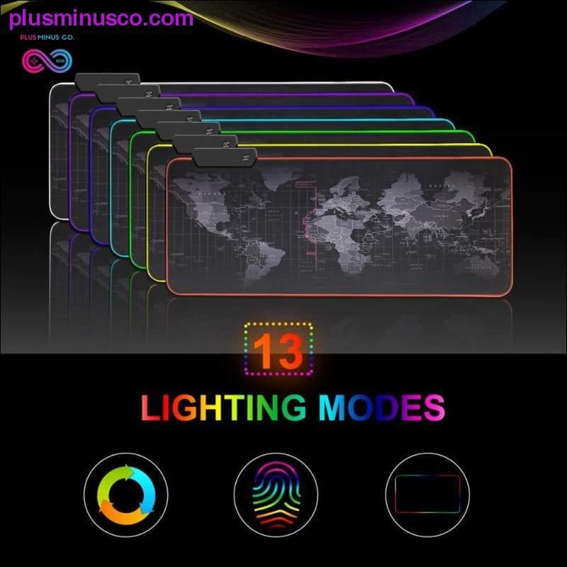 Gaming Mouse Pad Computer Mousepad Large Mouse Pad Gamer RGB - plusminusco.com