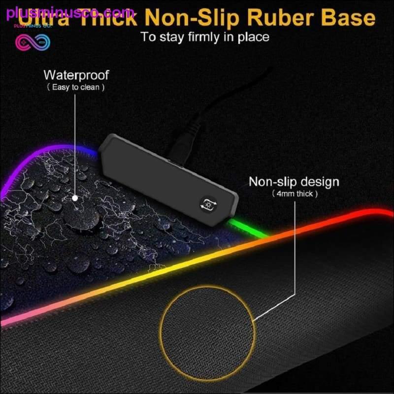 Gaming Mouse Pad Computer Mousepad Large Mouse Pad Gamer RGB - plusminusco.com