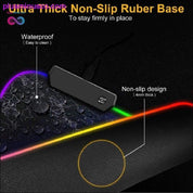 Gaming Mouse Pad Computer Mousepad Large Mouse Pad Gamer RGB - plusminusco.com