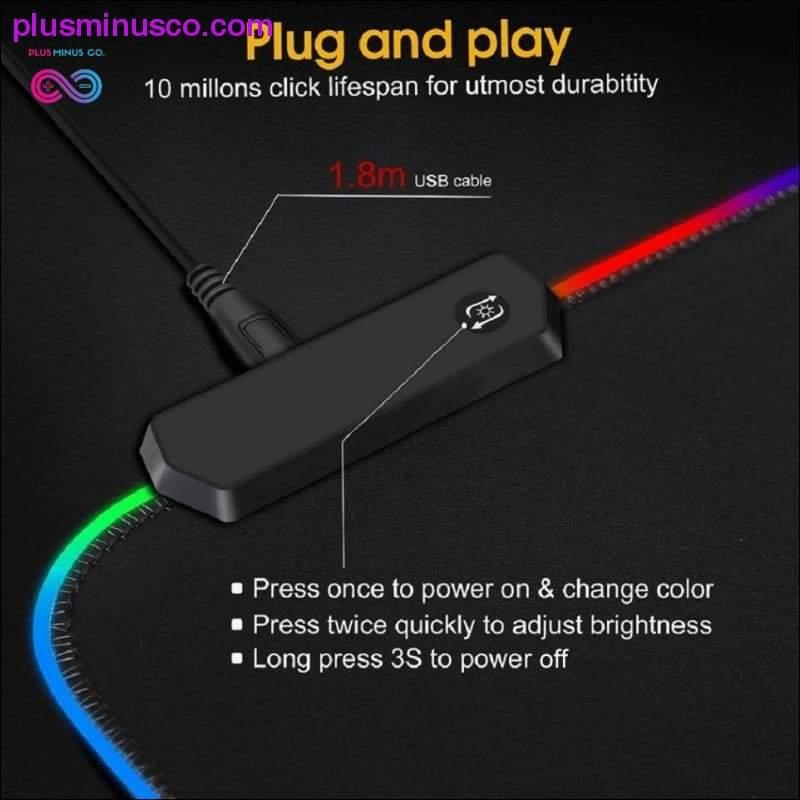 Gaming Mouse Pad Computer Mousepad Large Mouse Pad Gamer RGB - plusminusco.com