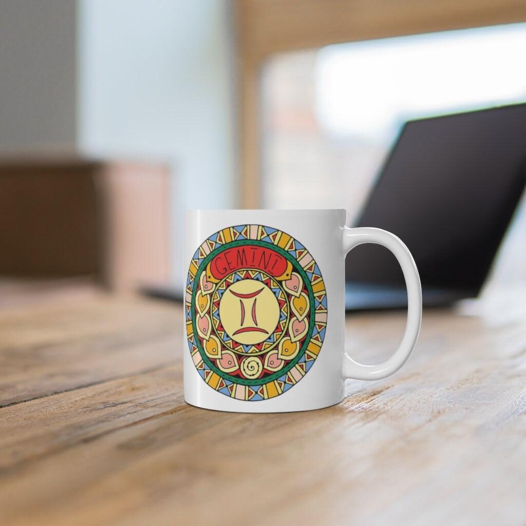 Gemini Zodiac Mug, May 21 to June 20 born Zodiac Gift, Zodiac Sign, Horoscope Gift, Astrology Gift, Mug || Gemini birth, Gemini chakra mug - plusminusco.com