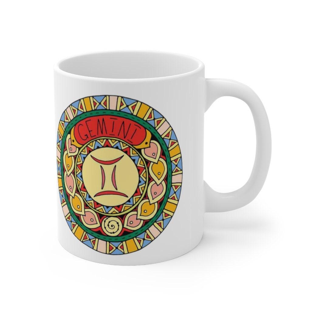 Gemini Zodiac Mug, May 21 to June 20 born Zodiac Gift, Zodiac Sign, Horoscope Gift, Astrology Gift, Mug || Gemini birth, Gemini chakra mug - plusminusco.com
