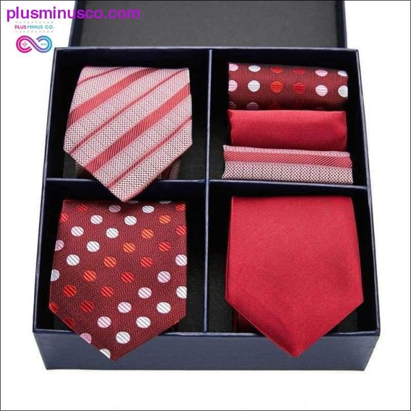 Gift box Pack Mens Tie Skinny Pink palid 100% Silk Classic - plusminusco.com