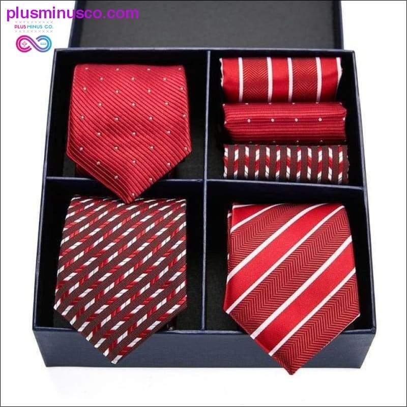 Gift box Pack Mens Tie Skinny Pink palid 100% Silk Classic - plusminusco.com