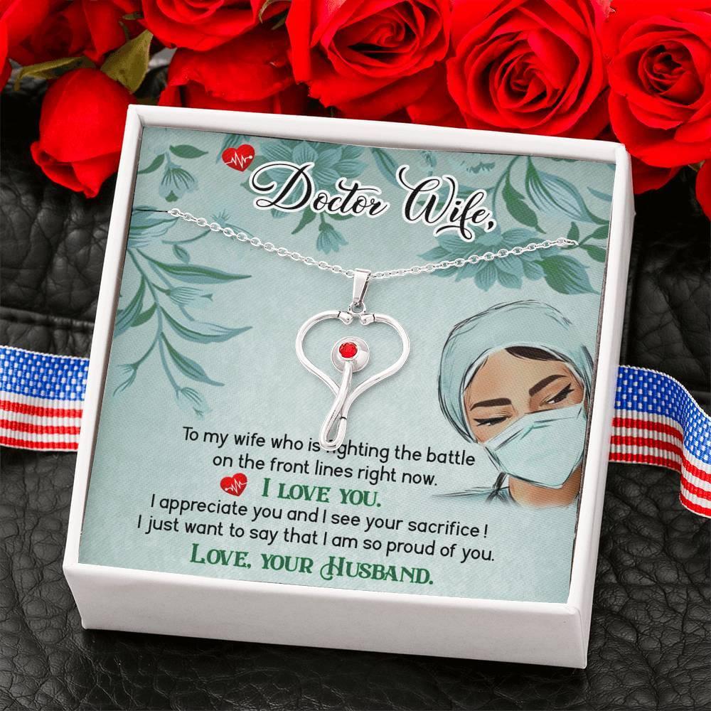 डॉक्टर पत्नी के लिए उपहार, दिल के आकार का स्टेथोस्कोप डिजाइन हार, स्वास्थ्य देखभाल कार्यकर्ता उपहार, डॉक्टर पत्नी के लिए उपहार - प्लसमिनस्को.कॉम