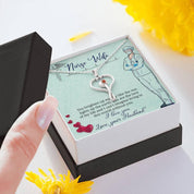 Δώρα για τη σύζυγο νοσοκόμα, Ιδέα δώρου εκτίμησης νοσοκόμας, κρεμαστό στηθοσκόπιο κρυστάλλου Swarovski με κάρτα μηνυμάτων, δώρο για τη σύζυγο νοσοκόμα Δώρο γενεθλίων με κρεμαστό κολιέ - plusminusco.com