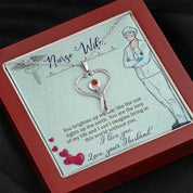 Gifts For Nurse Wife, Nurse Appreciation Gift Idea, Swarovski Crystal Stethoscope Pendant With Message Card,  Gift for Nurse Wife Birthday Gift Pendant Necklace - plusminusco.com