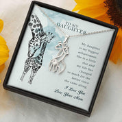 Giraffe Pendant Mother Daughter Necklace, Gift for Daughter, - plusminusco.com