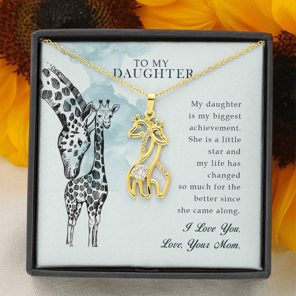 Giraffe Pendant Mother Daughter Necklace, Gift for Daughter, - plusminusco.com