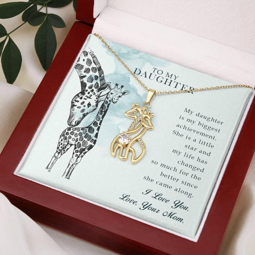 Giraffe Pendant Mother Daughter Necklace, Gift for Daughter, - plusminusco.com