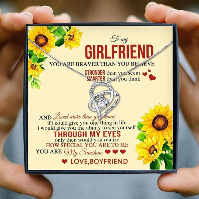 Girl Friend Necklace for Women Jewelry Wedding Lovers Gifts Crystal Heart Pendant Necklace Female Fashion Necklaces Wedding Gift - plusminusco.com