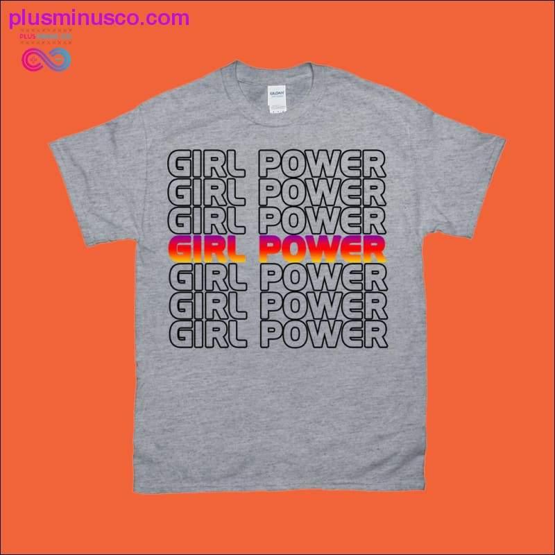 Dievčenské tričko Power, tričko GRL PWR, feministické tričká - plusminusco.com
