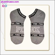 Dívčí ponožky do lodičky Pink Motion Socks Harajuku Football - plusminusco.com