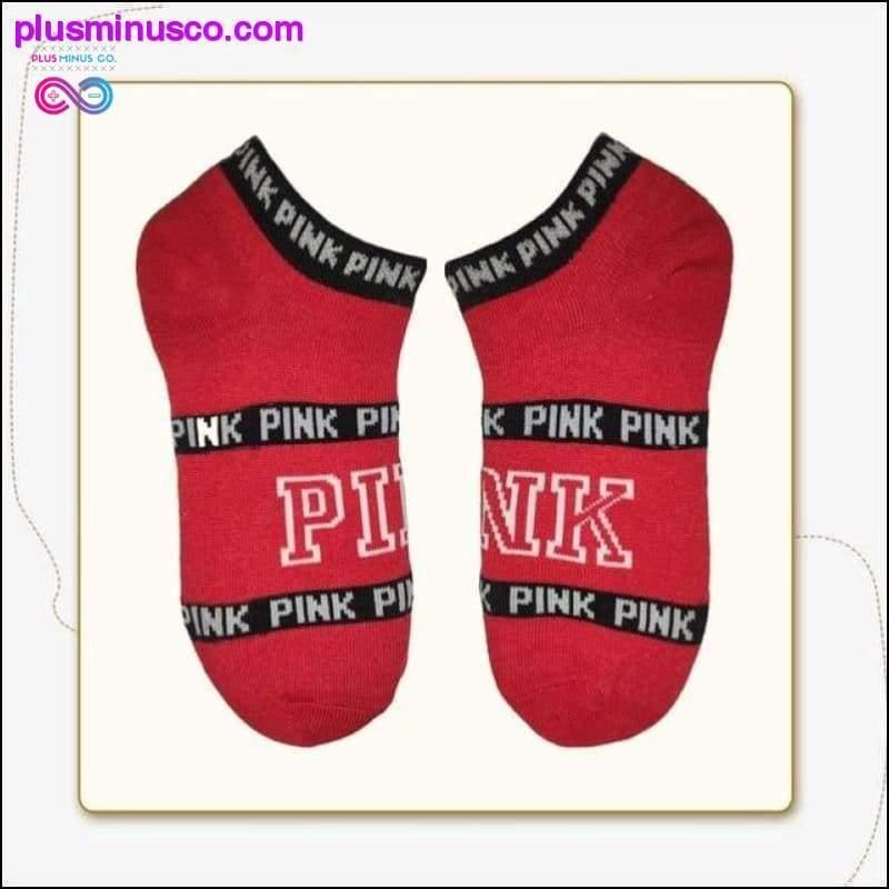 Girls Boat Socks Pink Motion Socks Harajuku Football - plusminusco.com
