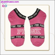 Meiteņu laivu zeķes Pink Motion Socks Harajuku Football - plusminusco.com