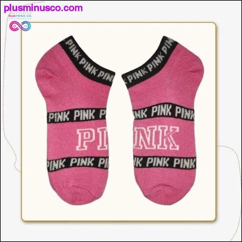 Dievčenské lodičkové ponožky Ružové pohybové ponožky Harajuku Football - plusminusco.com