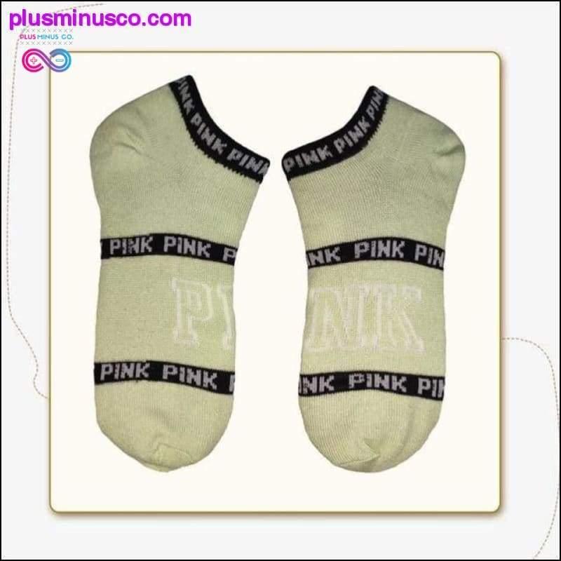 Girls Boat Socks Pink Motion Socks Harajuku Football - plusminusco.com