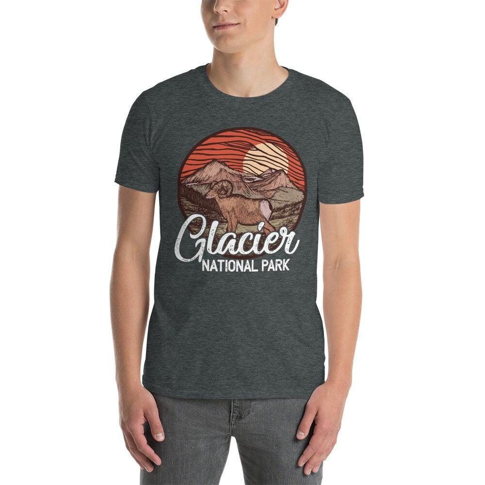 t-shirt Glacier National Park Montana's Rocky Mountains Tee, koszulki - plusminusco.com