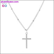Zlatni lanac s križem, mali zlatni križ, religiozni nakit - plusminusco.com
