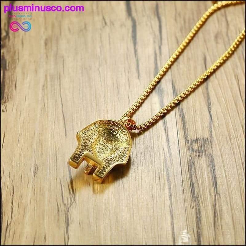 Gold Color Egyptian Pharaoh Pendant Necklace for Men - plusminusco.com