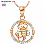 Gold Pendant Zodiac Necklace - plusminusco.com