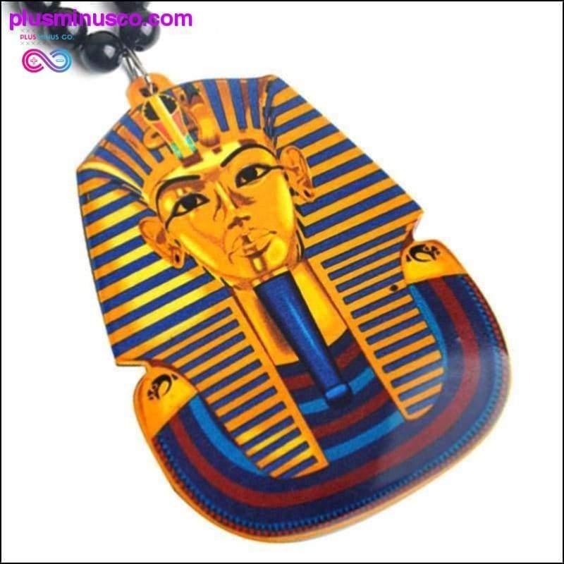 Gylden egyptisk farao halskjede - plusminusco.com
