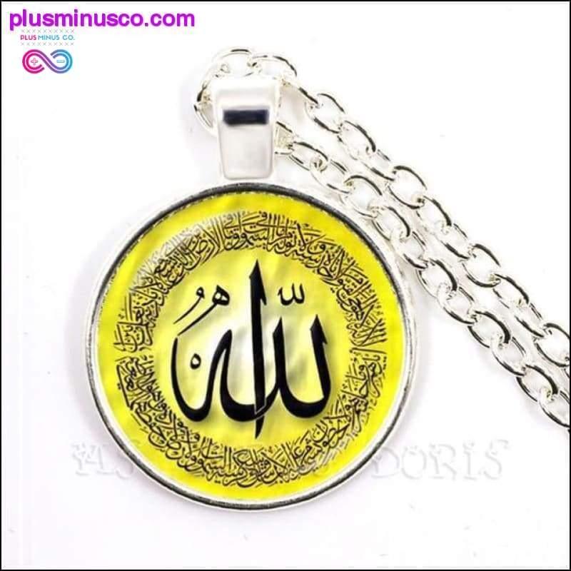 Collana unisex Dio Allah in colori oro/argento/bronzo antico - plusminusco.com