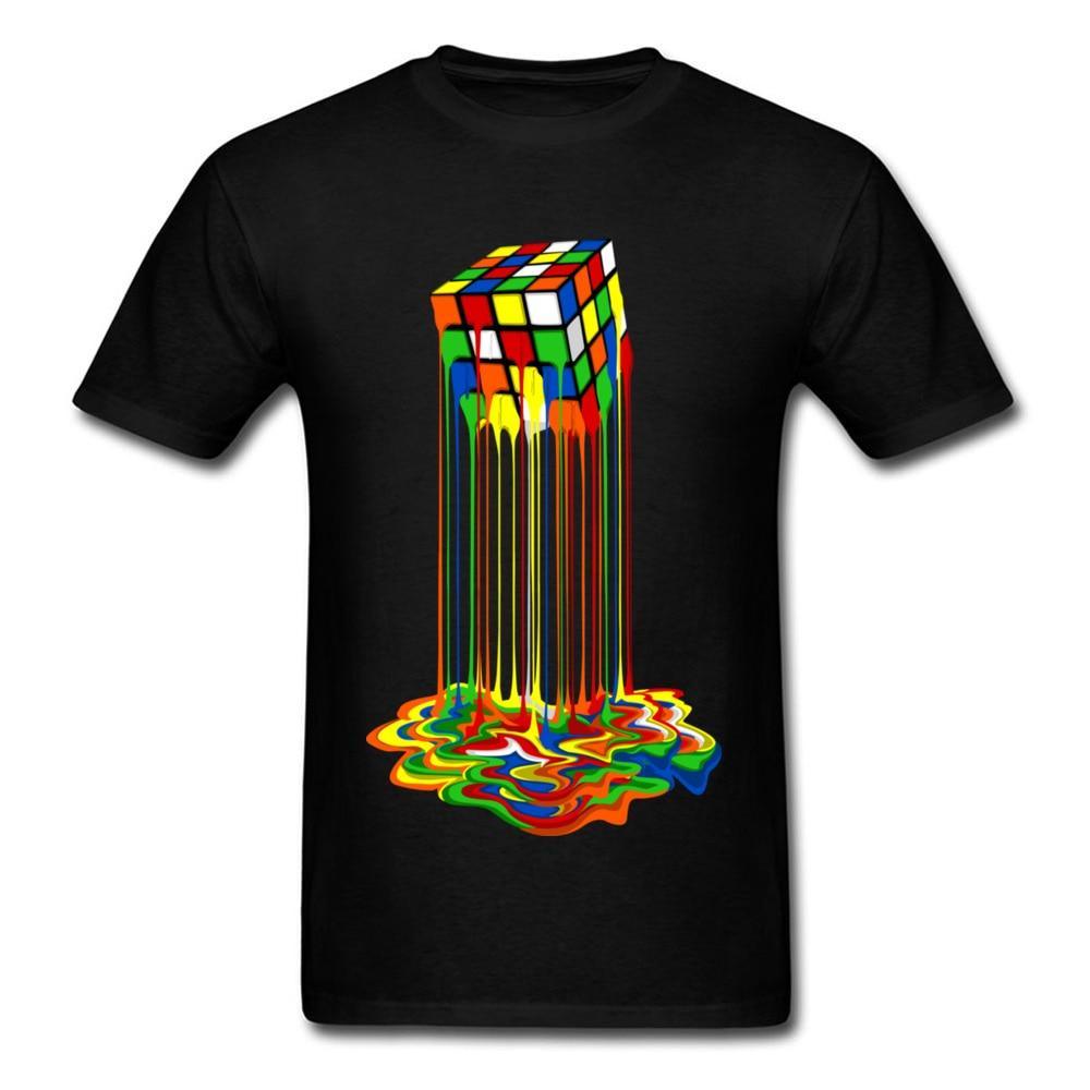 Good Quality Cube T-Shirts Rainbow Abstraction Cube Sheldon Cooper T Shirt Big Discount Best Tee Shirt Women Men Funny Tops Tee - plusminusco.com