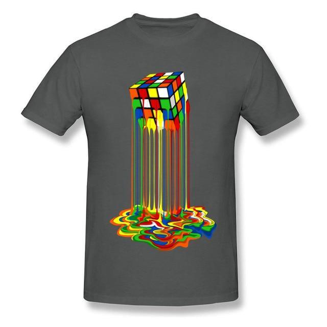 Good Quality Cube T-Shirts Rainbow Abstraction Cube Sheldon Cooper T Shirt Big Discount Best Tee Shirt Women Men Funny Tops Tee - plusminusco.com