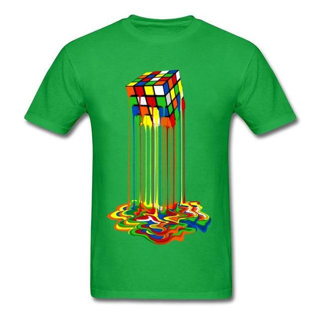 Good Quality Cube T-Shirts Rainbow Abstraction Cube Sheldon Cooper T Shirt Big Discount Best Tee Shirt Women Men Funny Tops Tee - plusminusco.com