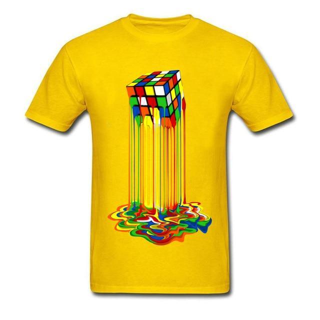 Good Quality Cube T-Shirts Rainbow Abstraction Cube Sheldon Cooper T Shirt Big Discount Best Tee Shirt Women Men Funny Tops Tee - plusminusco.com