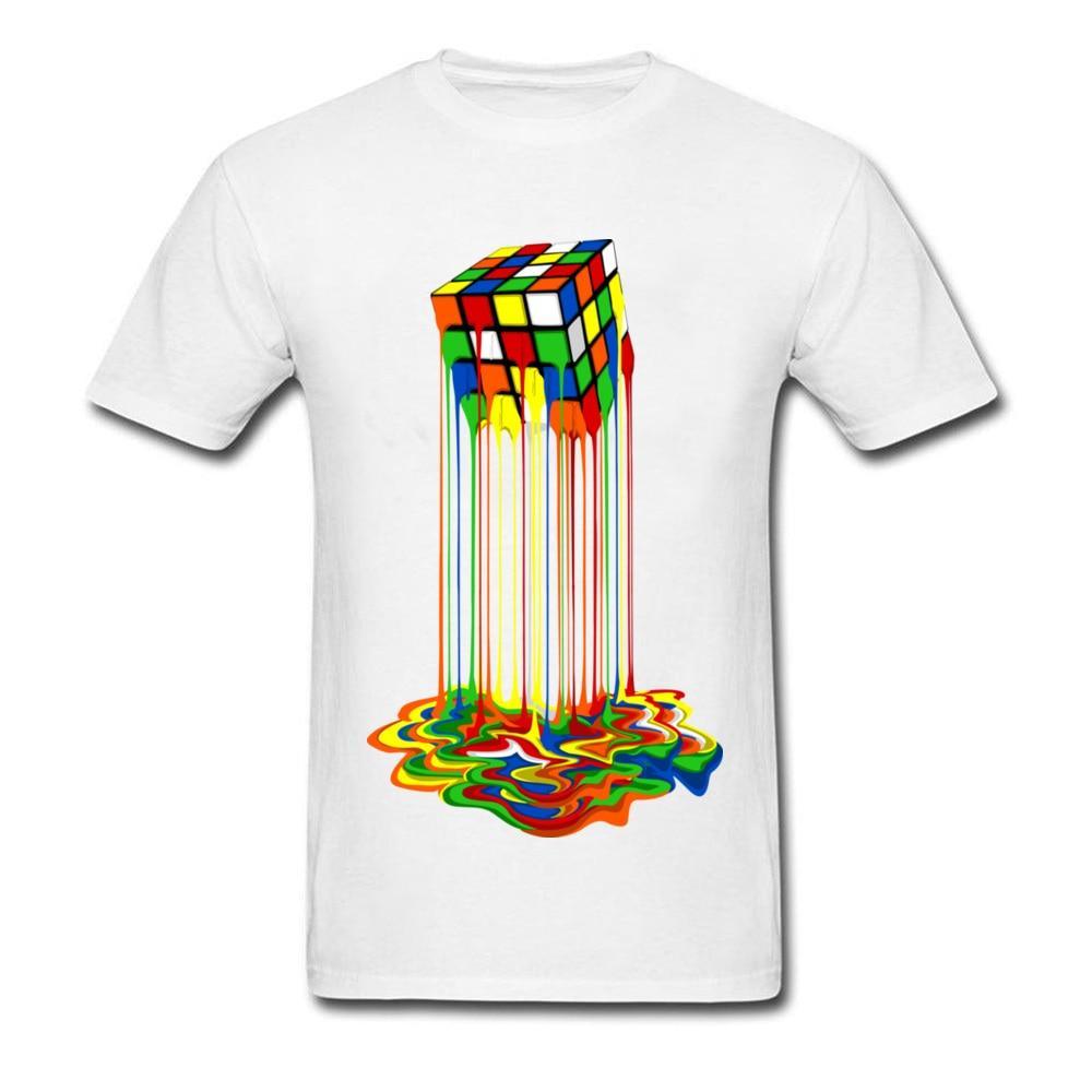 Good Quality Cube T-Shirts Rainbow Abstraction Cube Sheldon Cooper T Shirt Big Discount Best Tee Shirt Women Men Funny Tops Tee - plusminusco.com