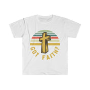 Got Faith?, Unisex mīksta stila kokvilnas T-krekls, izgriezums, DTG, vīriešu apģērbi, regulāri piemēroti, T-krekli, sieviešu apģērbi - plusminusco.com