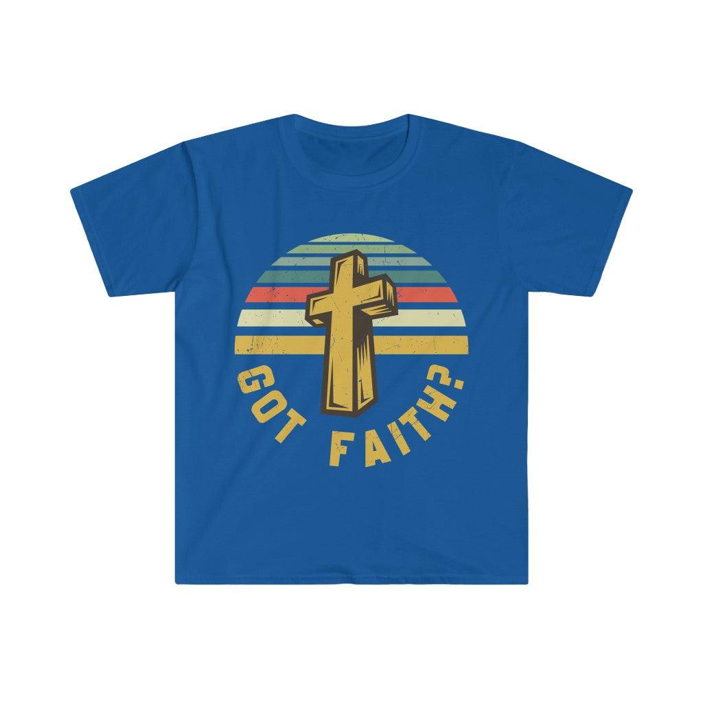 Got Faith?, Unisex T-skjorte i myk stil Bomull, rund hals, DTG, Herreklær, Normal passform, T-skjorter, Dameklær - plusminusco.com