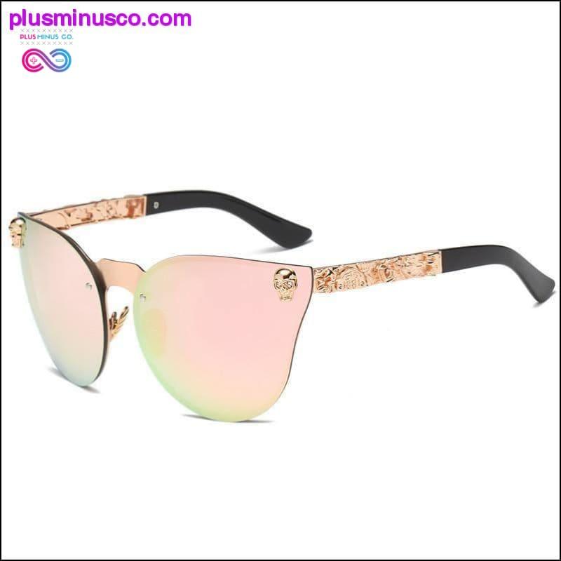 Готические солнцезащитные очки в оправе с черепом и металлическим храмом, высокое качество Sun - plusminusco.com