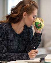 Green Avocado with yellow background  Avocado mug, funny avacado mug, avocado lover, avocado coffee mug, avocado gift, cute avocado mug, - plusminusco.com