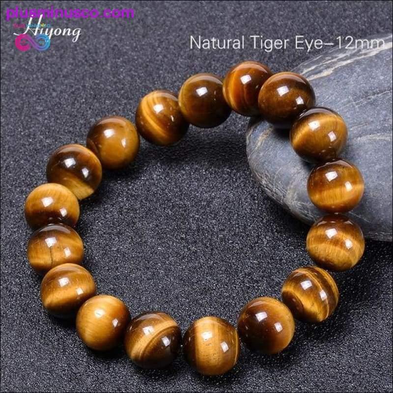 Green Tiger Eye Bracelet Natural Stone Energy Healing Beads - plusminusco.com