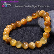 Green Tiger Eye Bracelet Natural Stone Energy Healing Beads - plusminusco.com