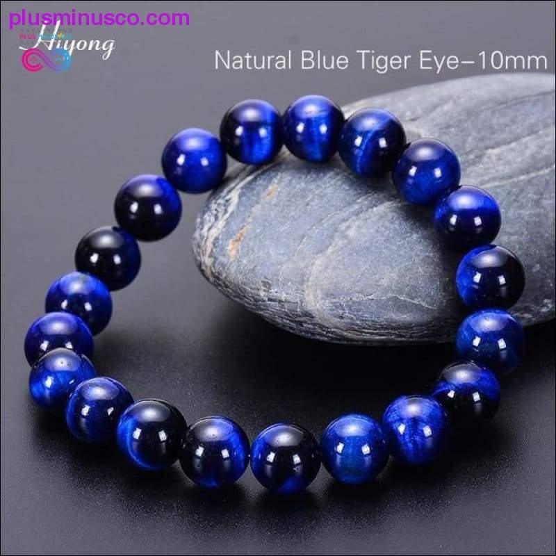 Green Tiger Eye Bracelet Natural Stone Energy Healing Beads - plusminusco.com