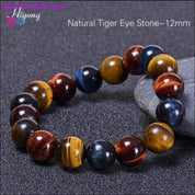 Green Tiger Eye Bracelet Natural Stone Energy Healing Beads - plusminusco.com