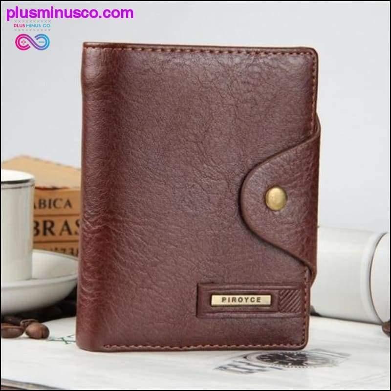 Guaranteed Genuine Leather Brand Men Wallets Design Short - plusminusco.com