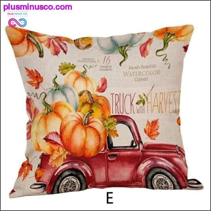 Halloween Pillow Cases Happy Fall Y'all Cotton Linen Sofa - plusminusco.com